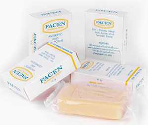 FACEN SOAP สบู่ฟาเซน 75g. รักษาสิว สิวผด สิวอักเสบ ลดฝ้า